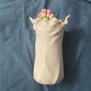 Vintage Costa Italy ceramic hand painted vase floral